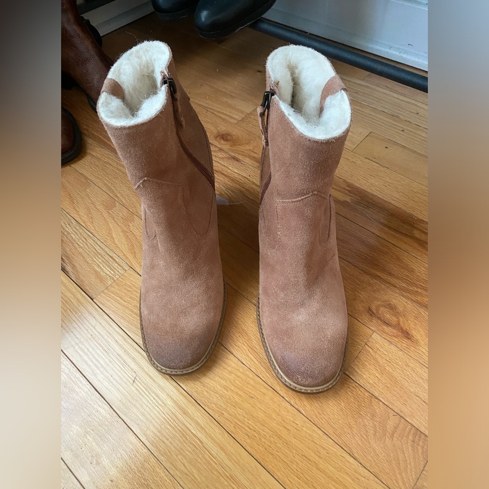 Shearling Lined Booties- size 10